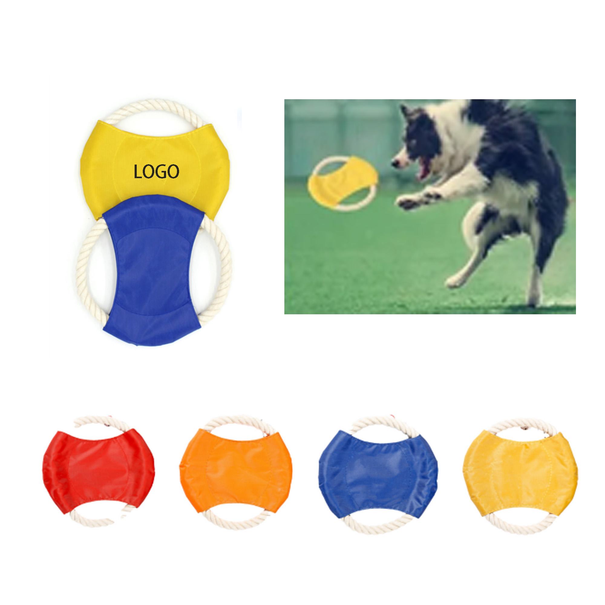Pet Cotton Rope Flying Disc 2