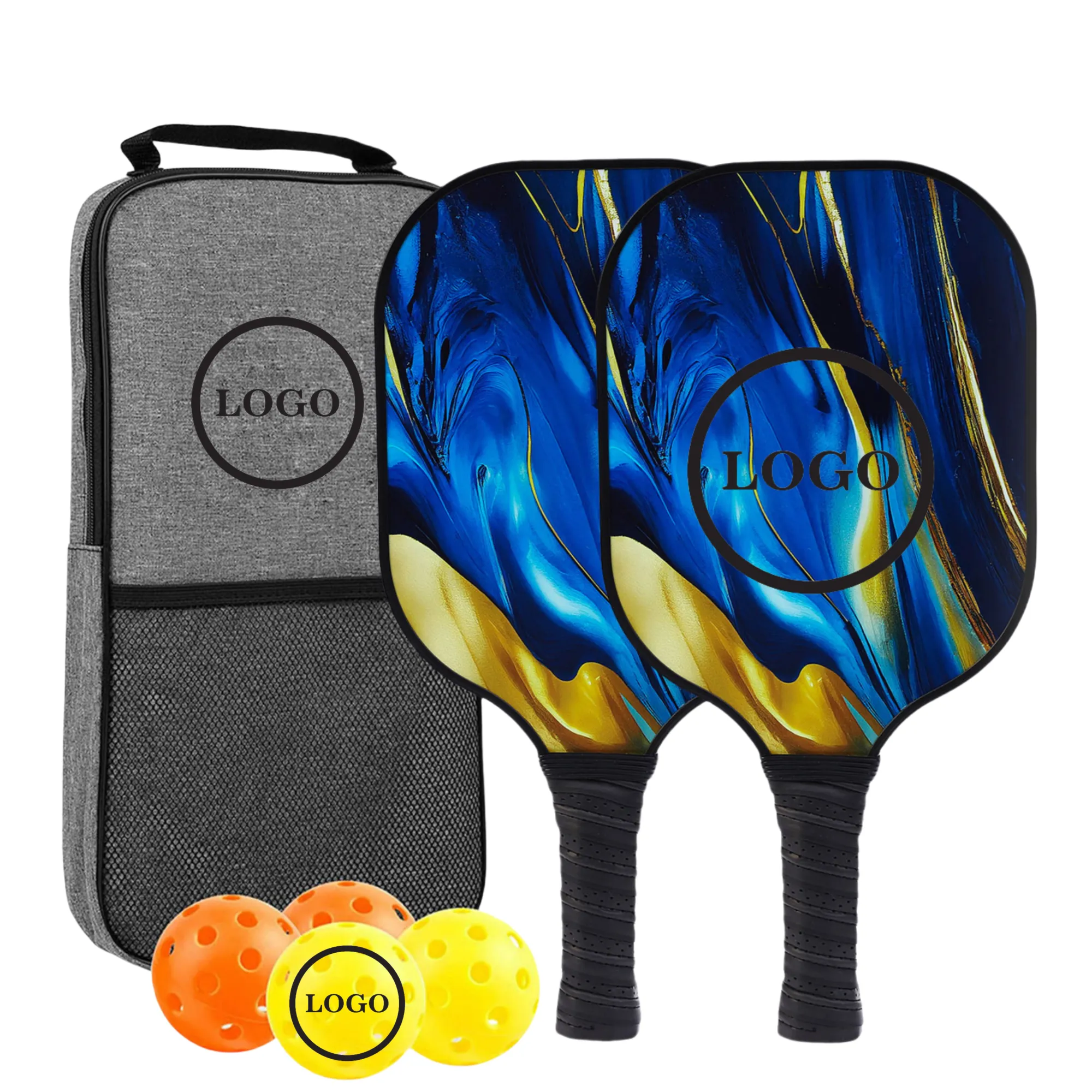 Carbon Fiber Pickleball Paddle Set 5