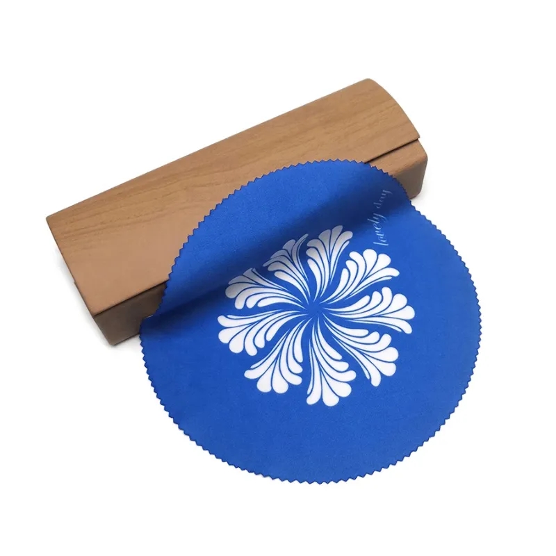 Promo Round Shape Microfiber Cloths 2