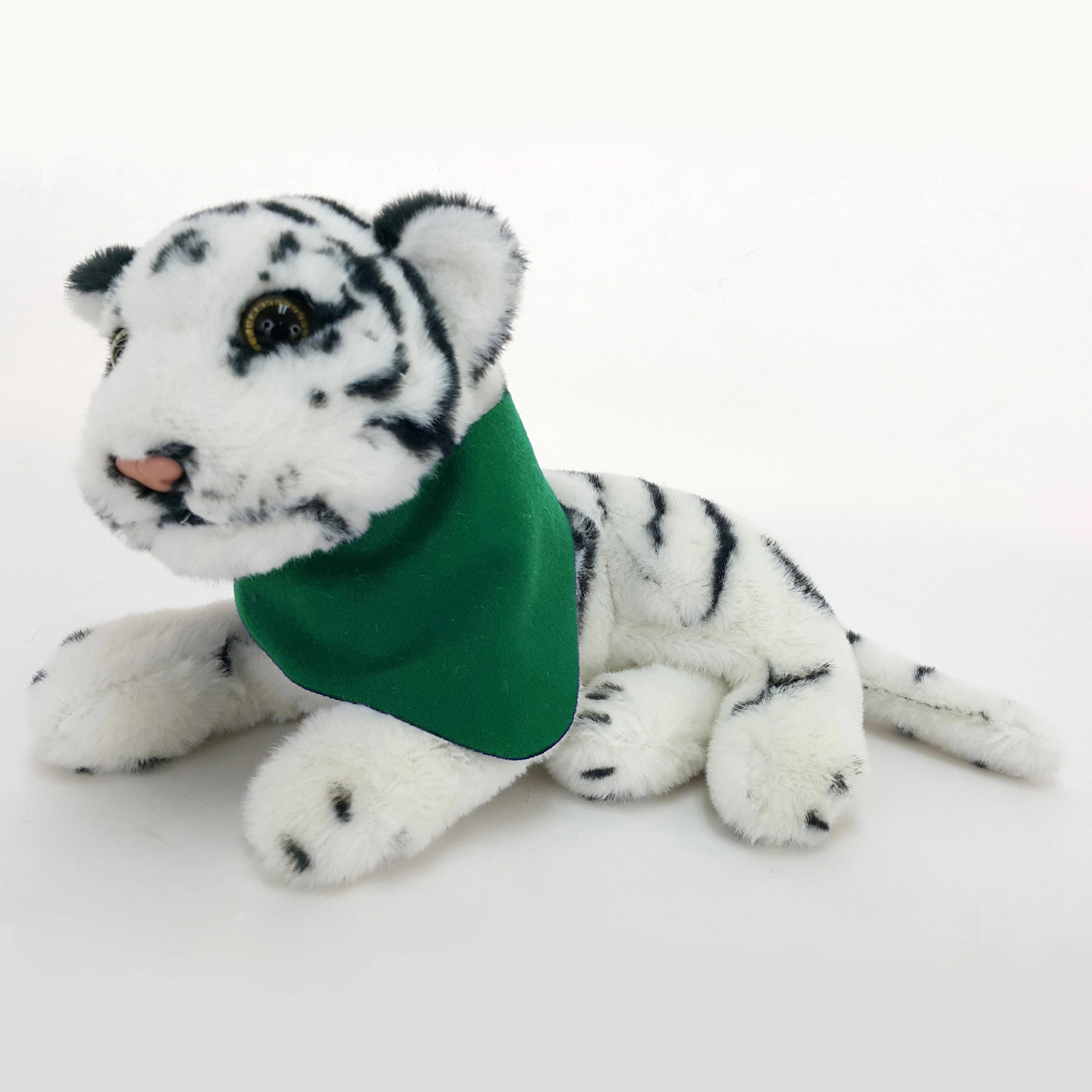 8" Jungle Animals Sitting White Tiger 7