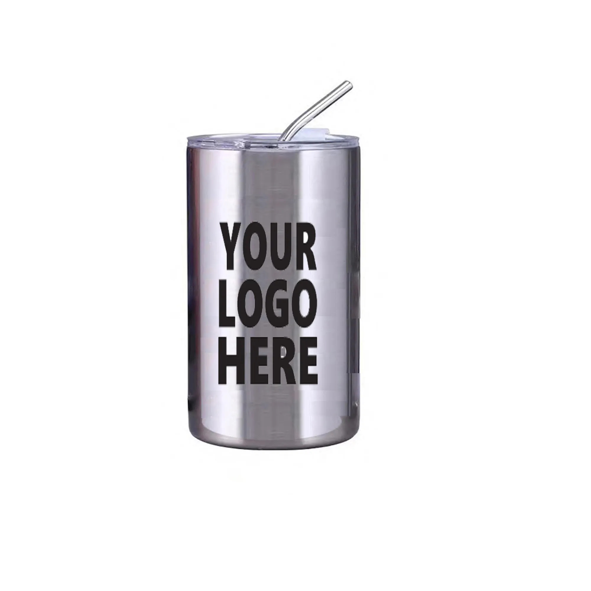 20oz Stainless Steel Coffee Cup With Straw Lid 2