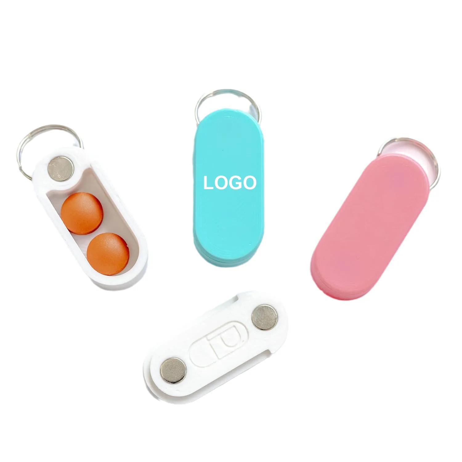 Pill Box With Key Ring 2