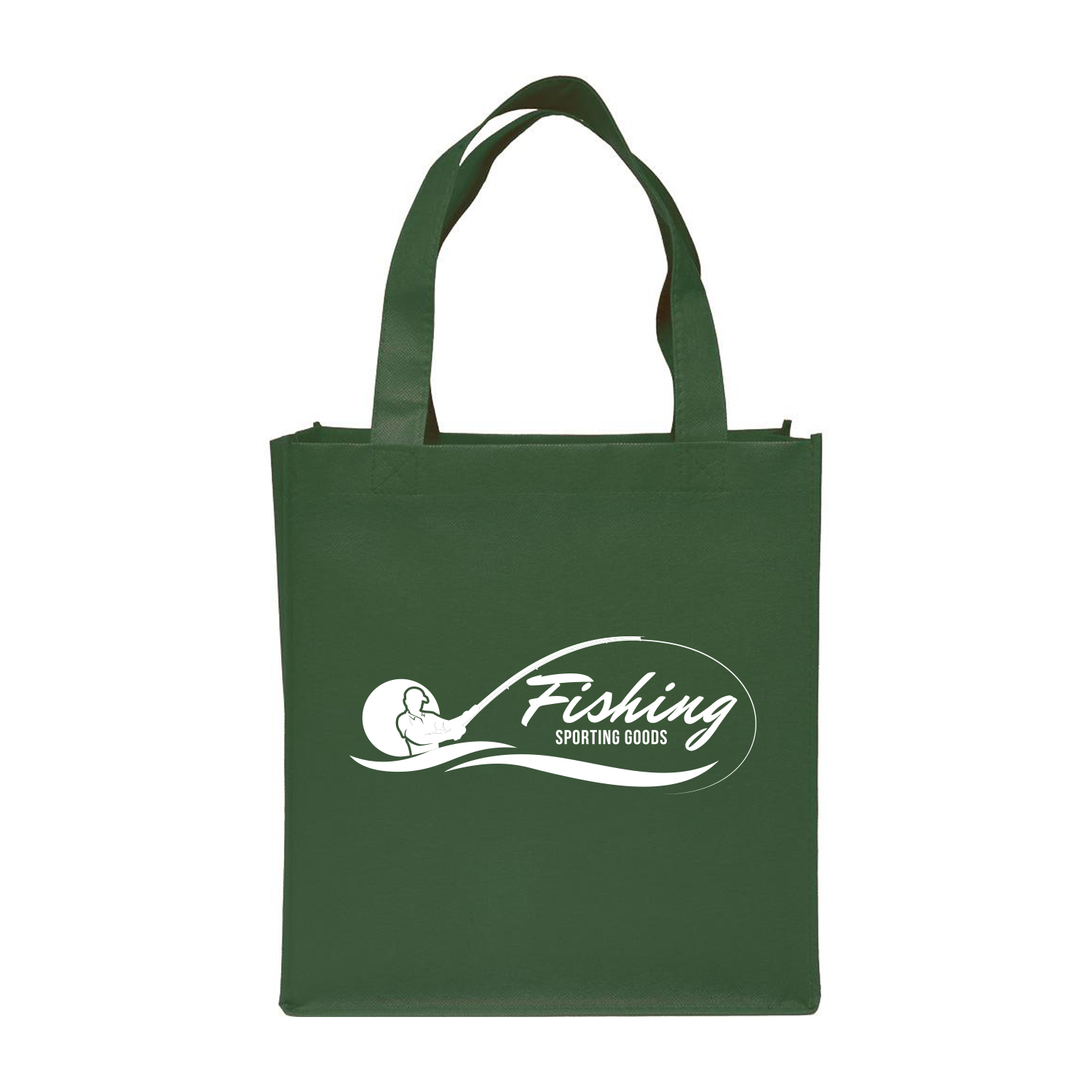 Clipper Non-Woven Grocery Tote Bag (2 Color Imprint) 11
