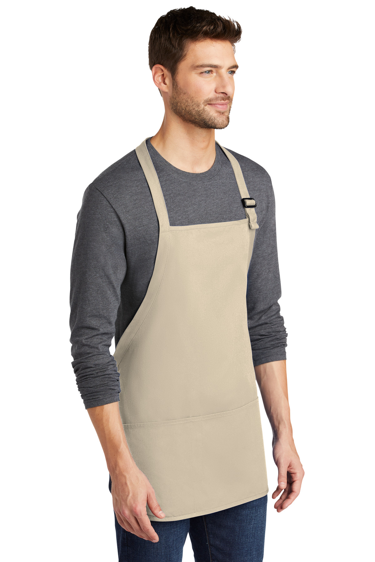Port Authority Medium-Length Apron with Pouch Pockets. A510 29