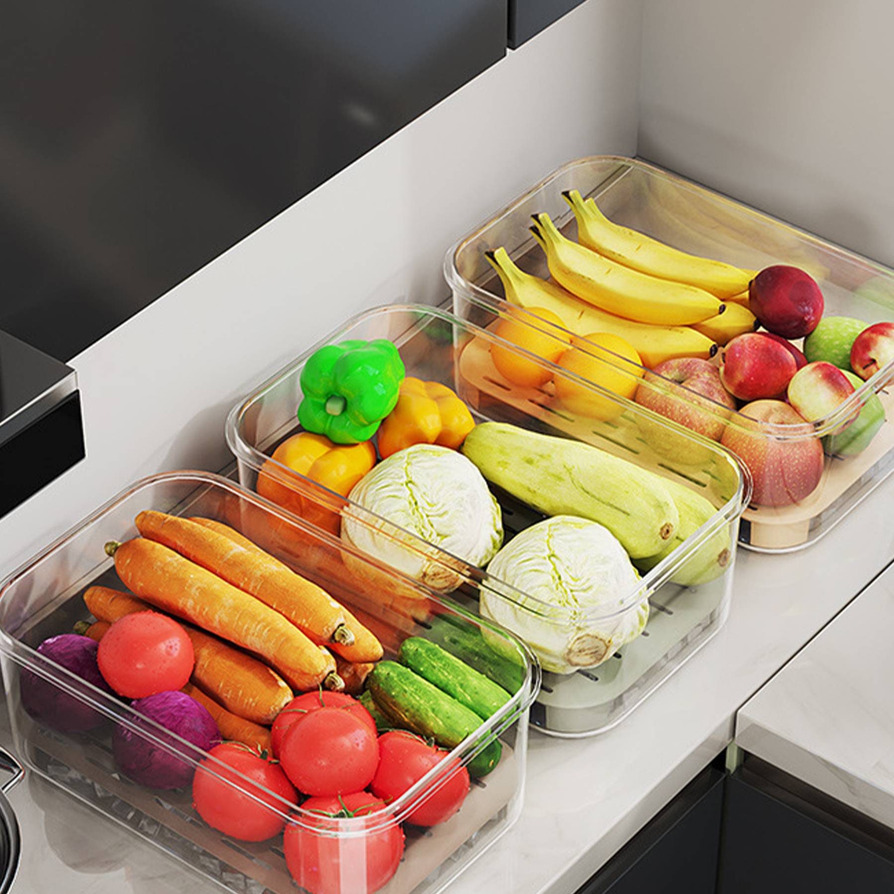Polypropylene Outdoor picnic hand-held crisper box 1