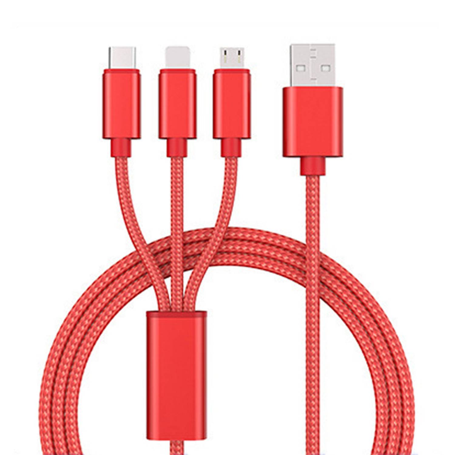 3 In 1 Nylon Braided Fast Charging Cable for All Devices 9