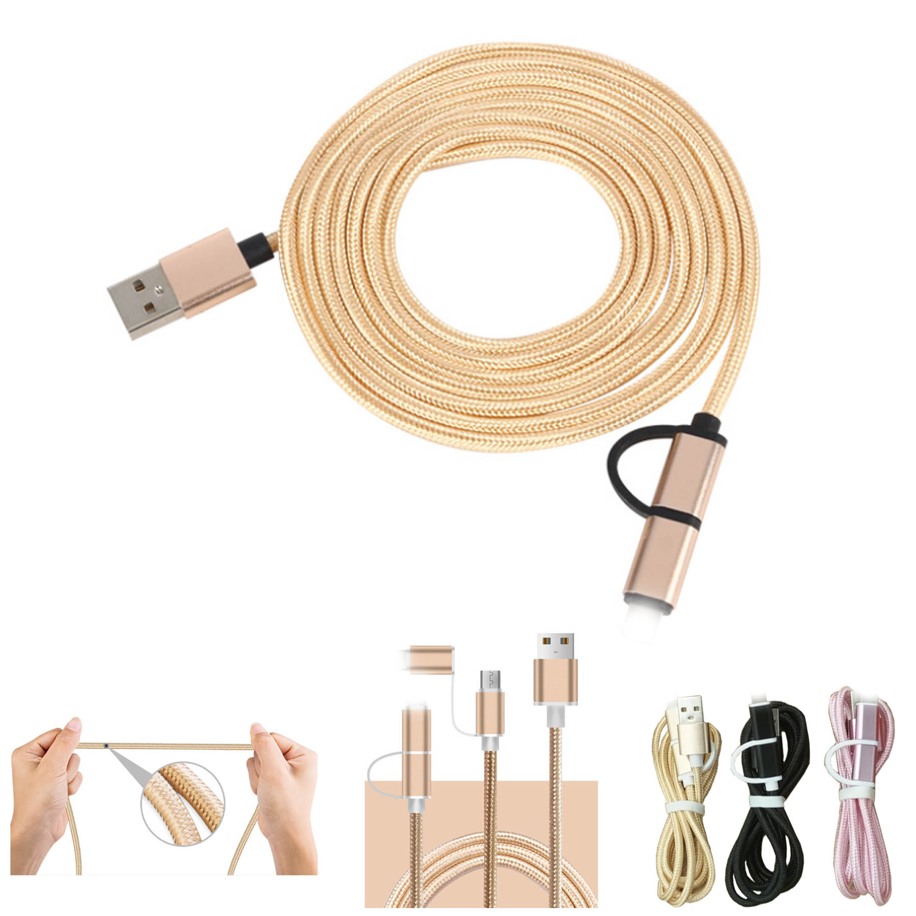 2-in-1 Data Sync Charge Cable 1