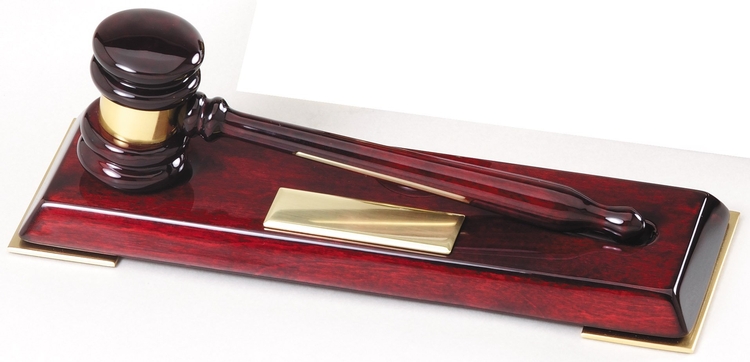 Men's 10" Piano Finish Gavel 1