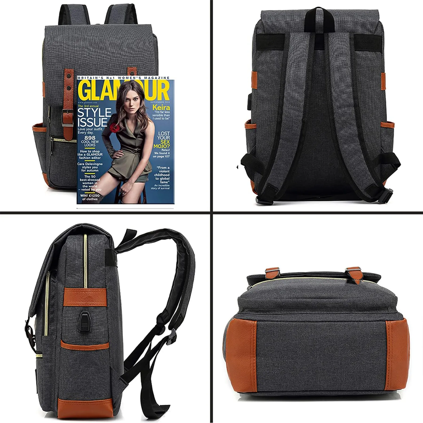 Laptop Backpack With USB Charging Port 5