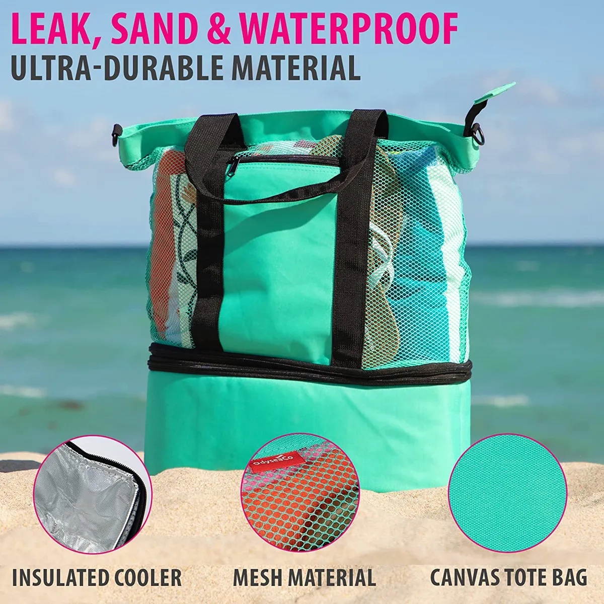 Waterproof Beach Bag with Cooler 5