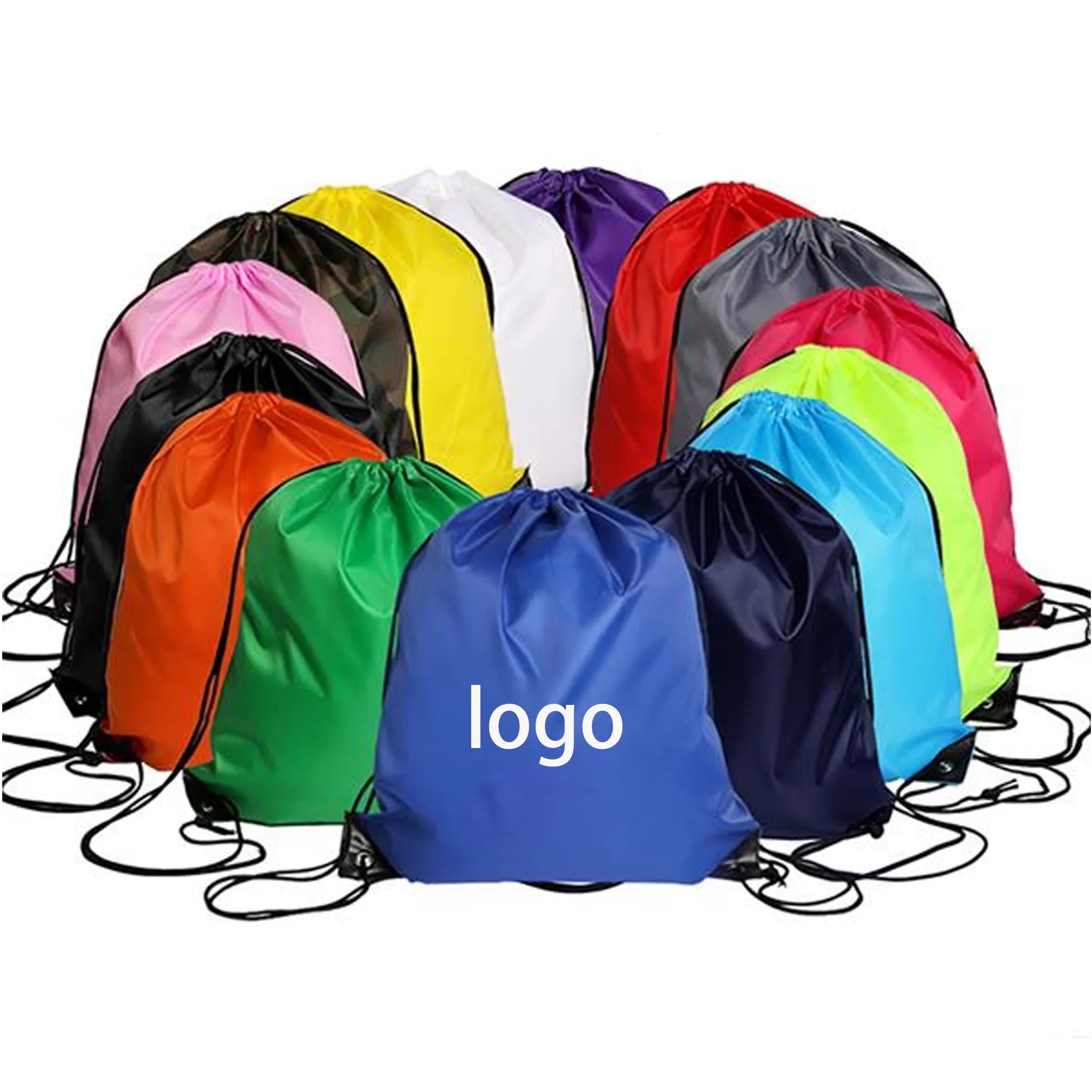 Classic Polyester Drawstring Backpacks 6