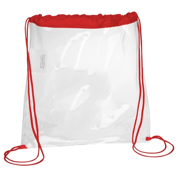 Promotional clear game drawstring backpacks 5