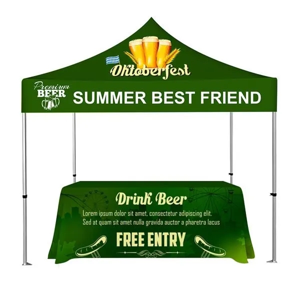 10'x10' Canopy Tent & 6ft Table Cloth 7