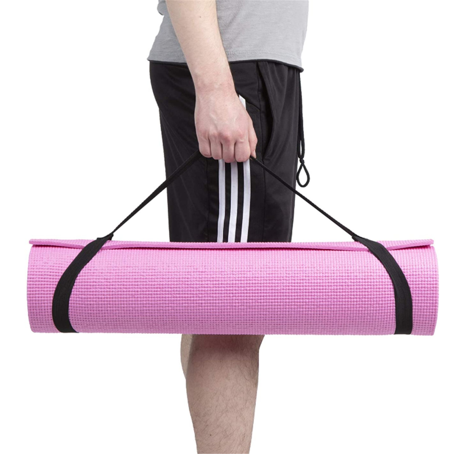 PVC Yoga Mat with Carrying Strap 3