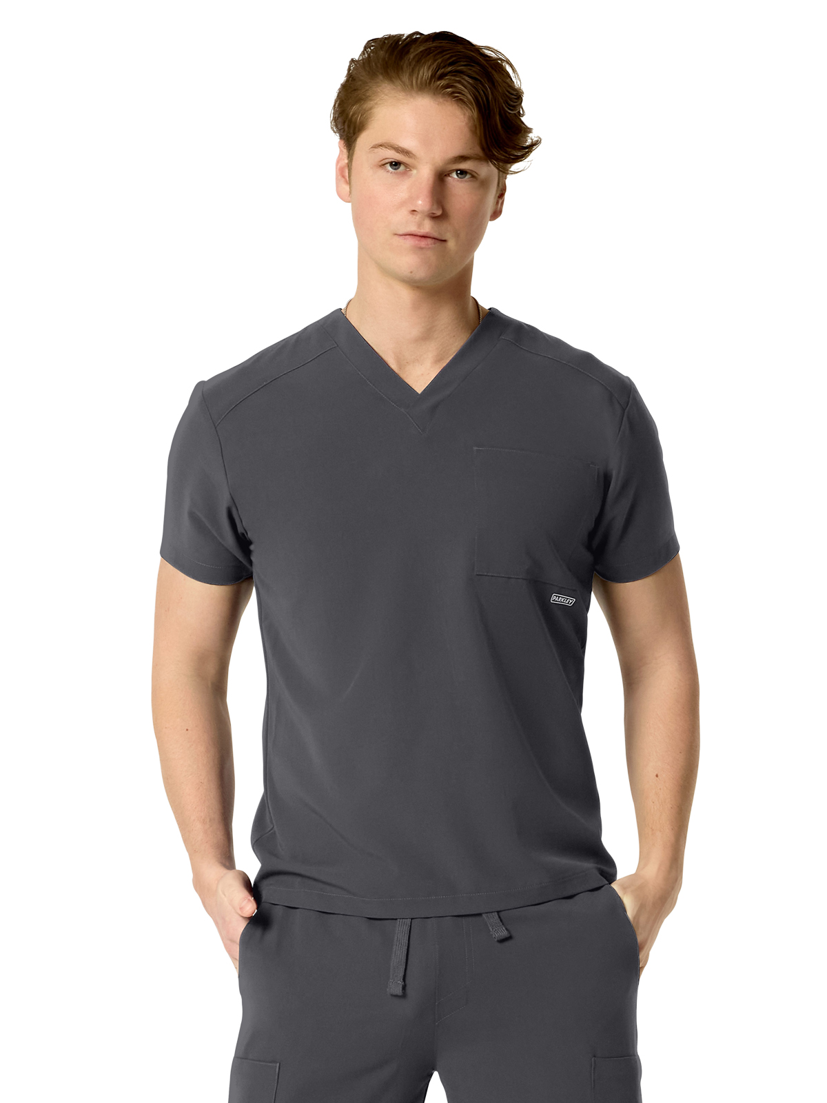 Parkley ABC - Men's One-Pocket SANTIAGO Basic V-Neck Top 23