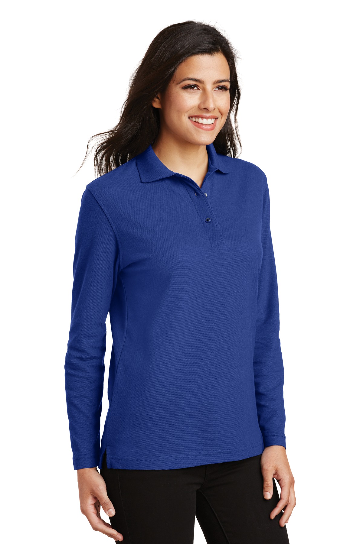 Port Authority Women's Silk Touch Long Sleeve Polo. L500LS 30