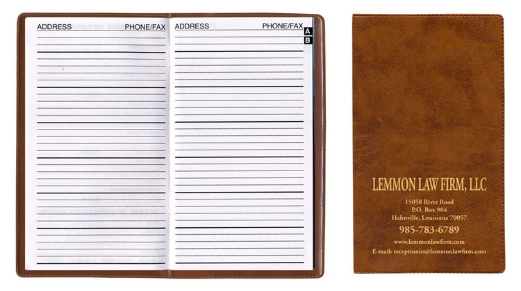 Executive Vinyl Telephone & Address Book 12