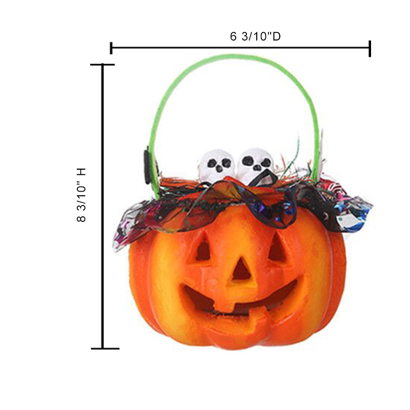 Skeleton Witchy Trick-Or-Treat Halloween Pumpkin light 3