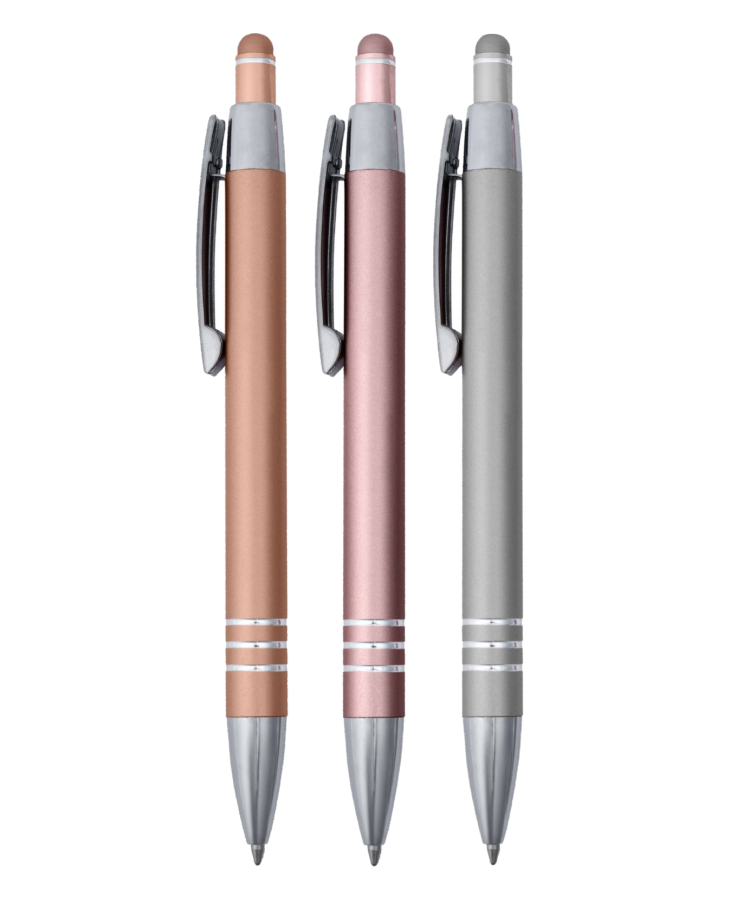 Union Printed - Plato Stylus Metallic Click Metal Pen 5