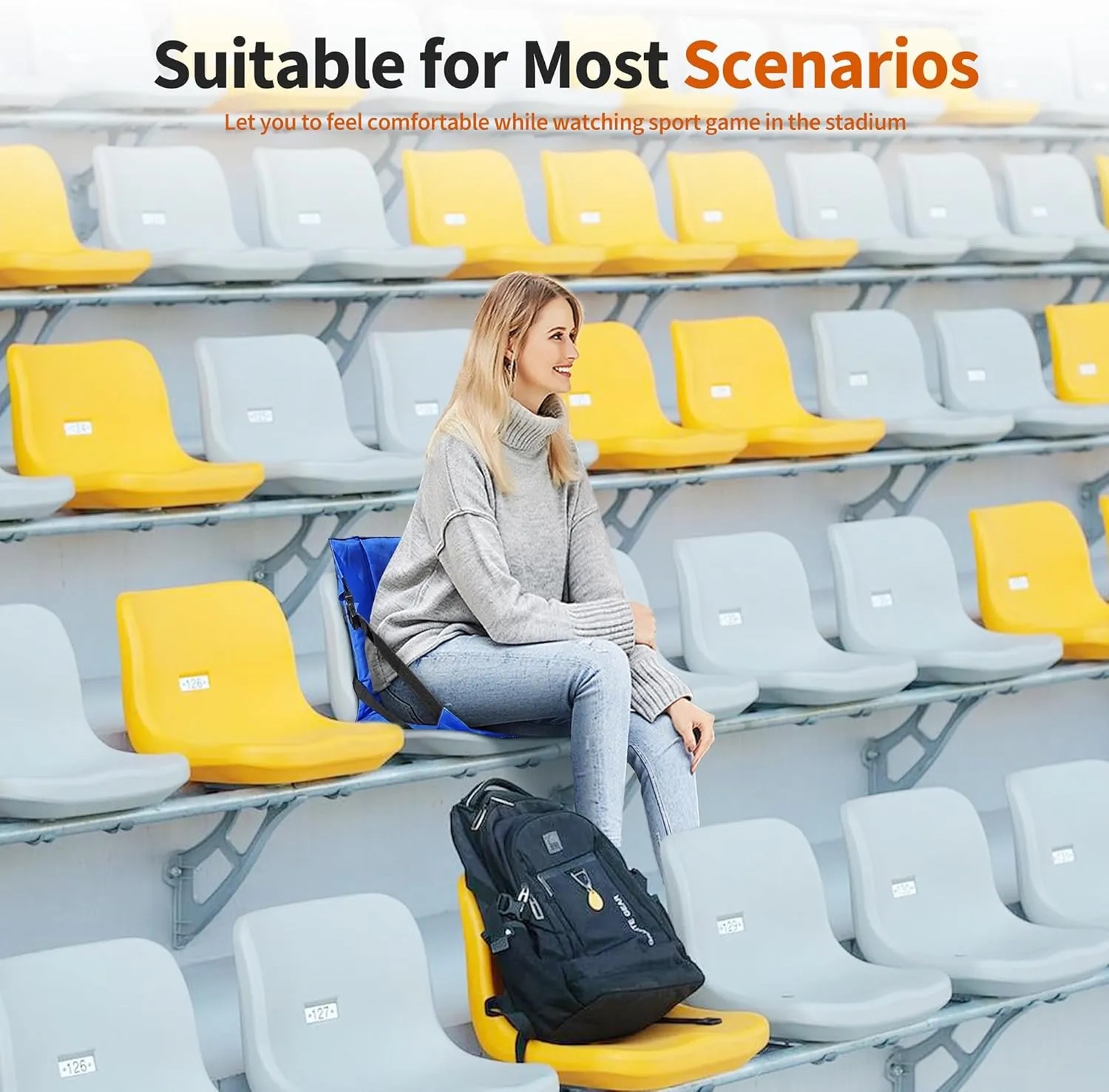 Folding Lightweight Seat with Backrest 7