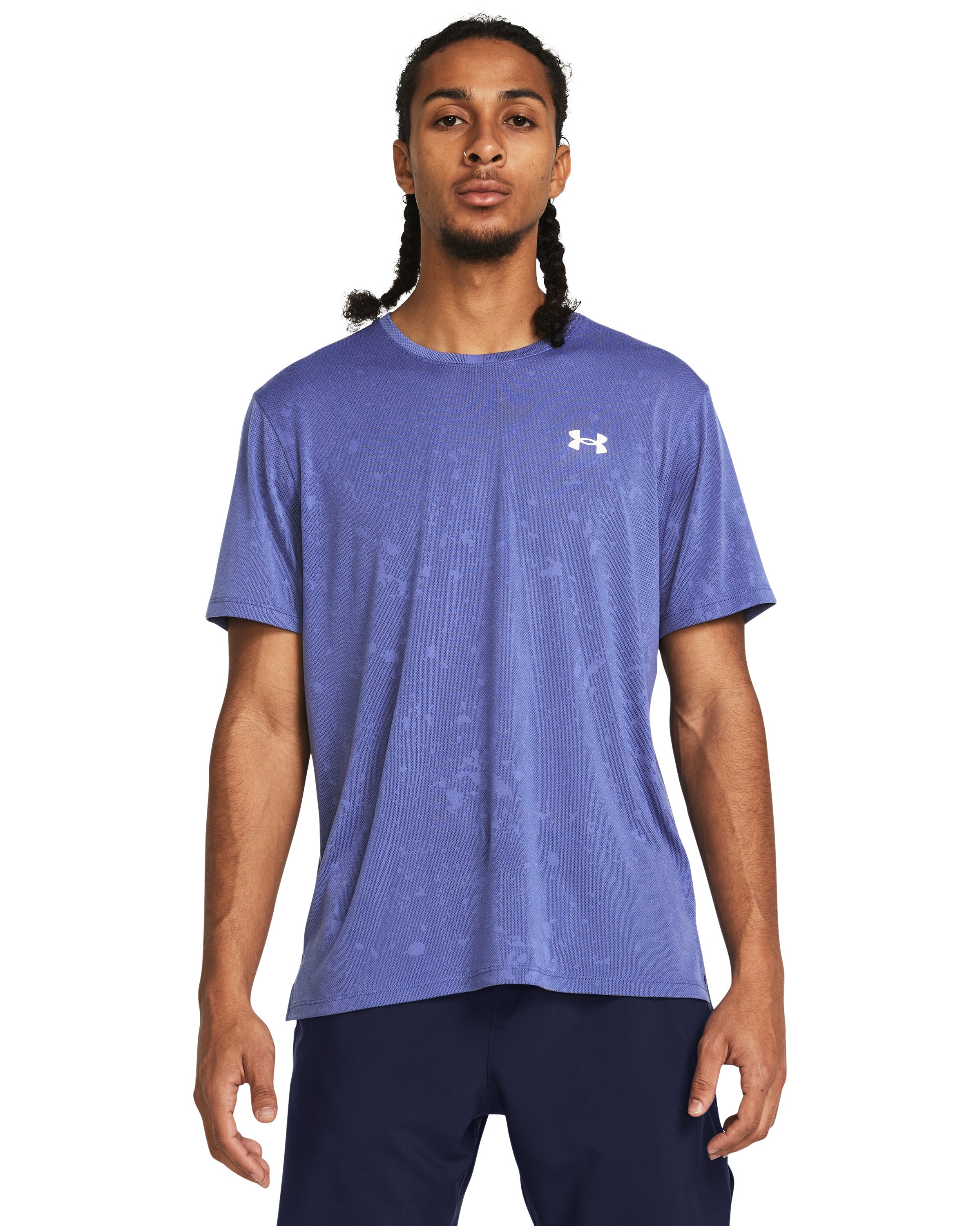 UA Launch Splatter Men's Short Sleeve 3