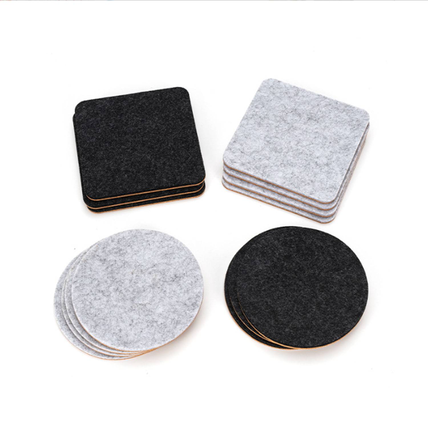 Eco-Friendly Felt Coaster Set 3