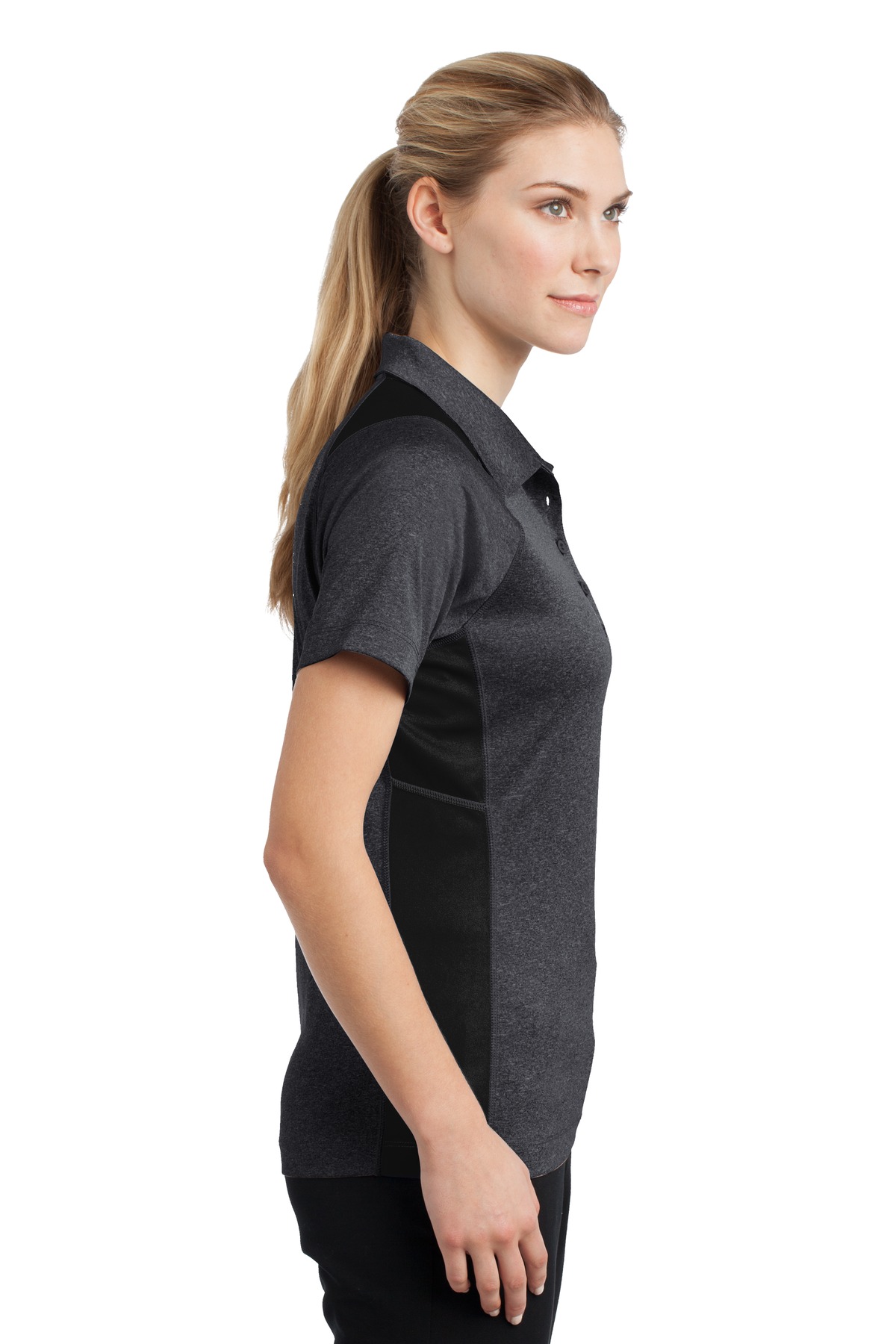Sport-Tek® Women's Heather Colorblock Contender Polo 69