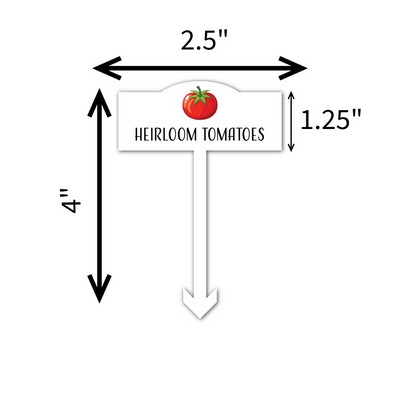USA Made Custom Acrylic Garden Marker Full Color (2.5"x4") - Small Custom Shape 1