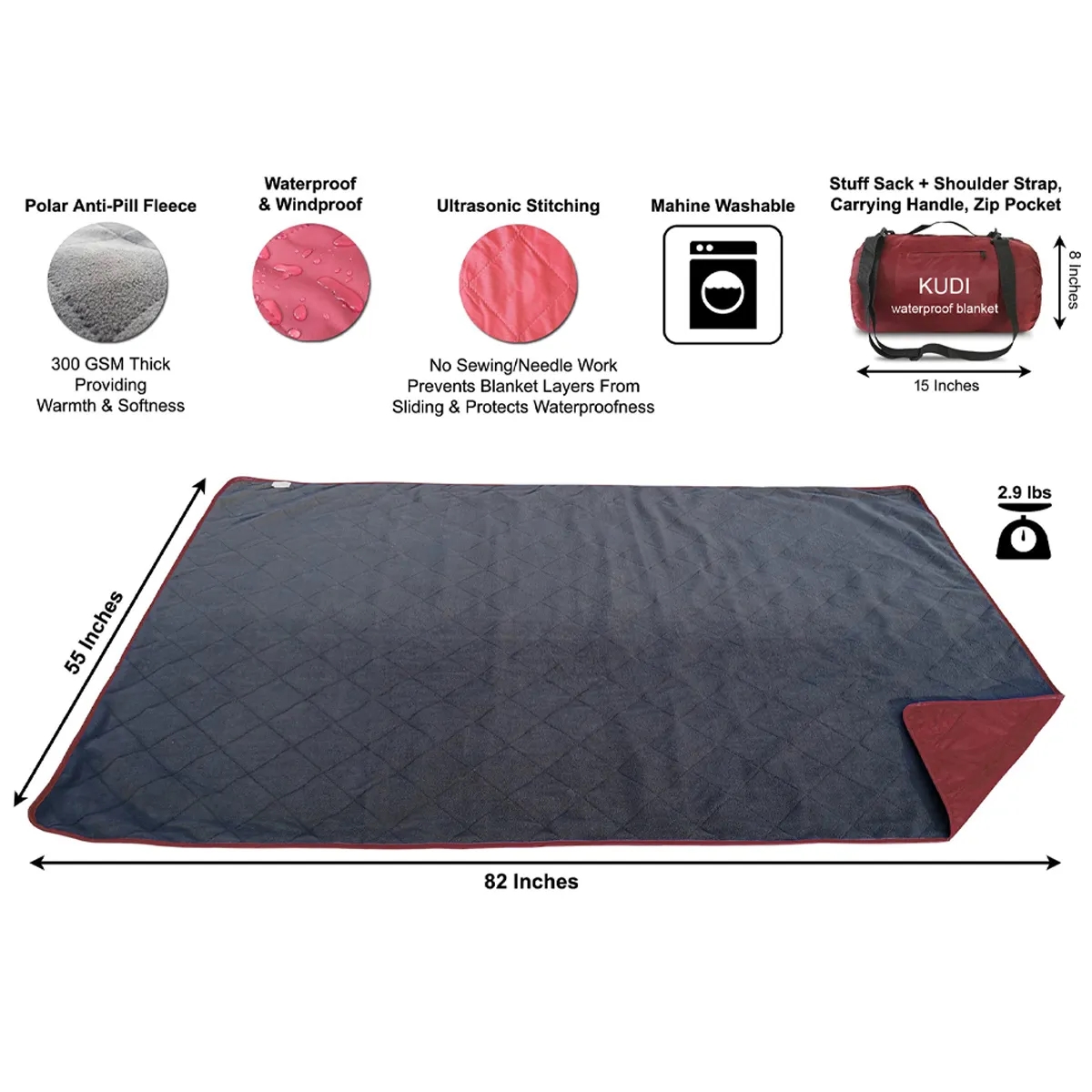 Waterproof Travel Blanket Camping Mat Hiking Outdoor Sports 4