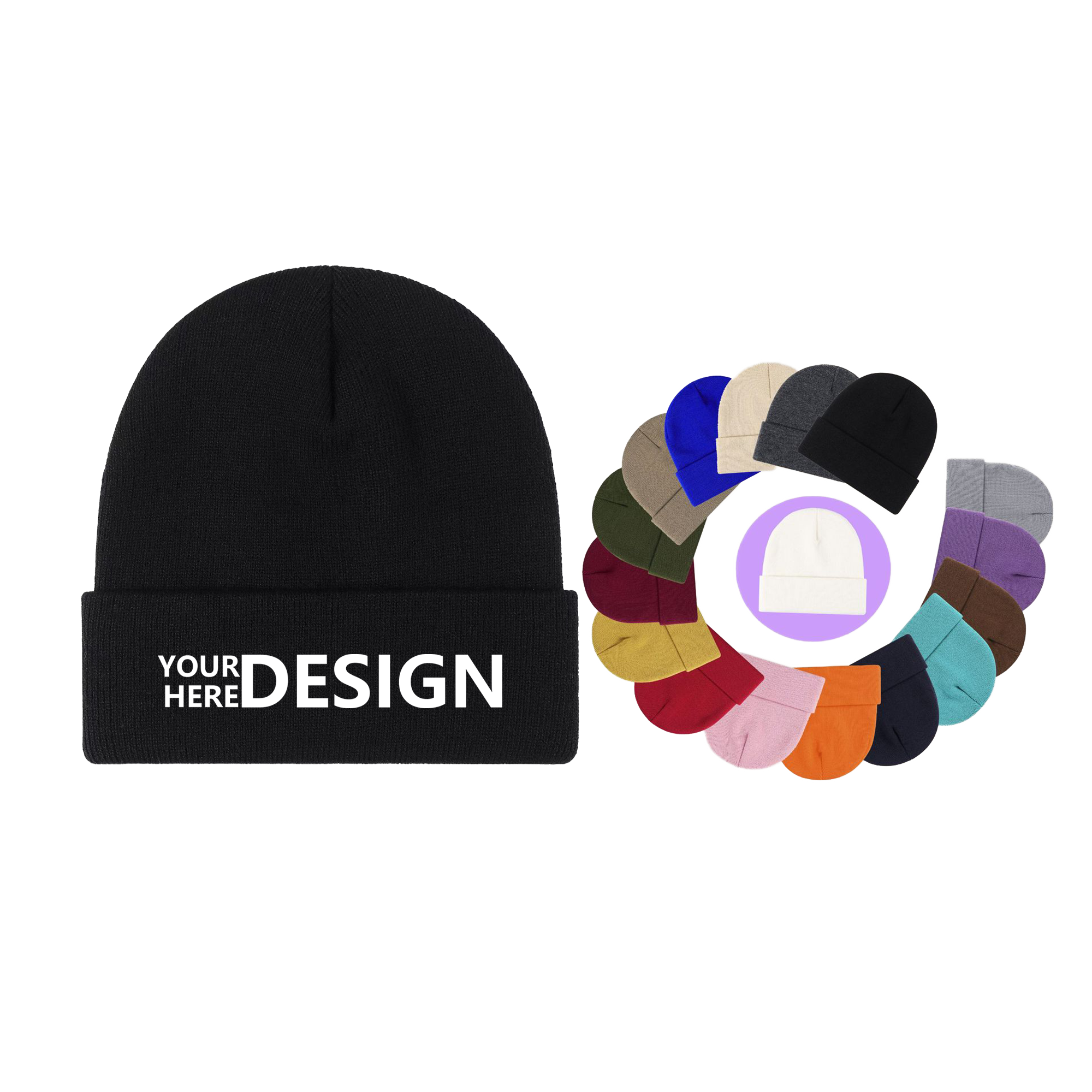 Embroidered Acrylic Winter Hat 2