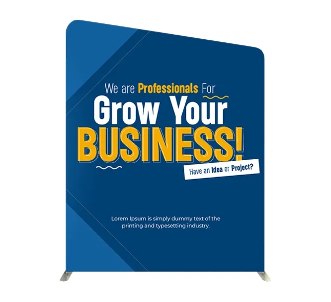 20ft Inline Trade Show Booth – Backwall Display with Counters & Branding Panels 7