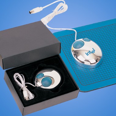 SILVER COMPUTER MOUSE W/ PLENTY OF IMPRINT SPACE 1
