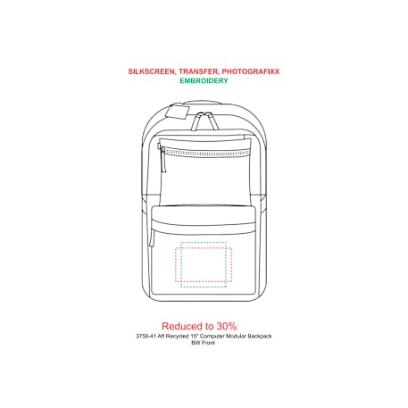 Aft Recycled 15" Computer Modular Backpack 28