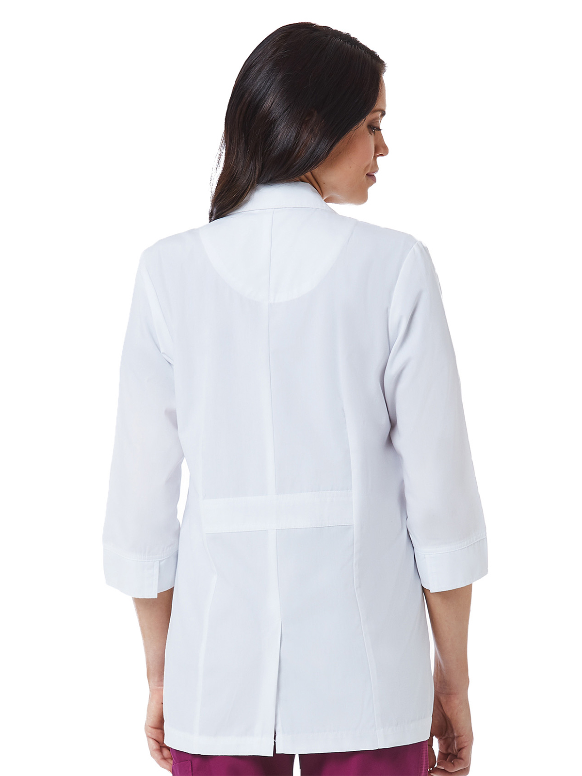 Maevn - Red Panda - Women's 3/4-Sleeve Two-Pocket 28.5" Lab Coat 1