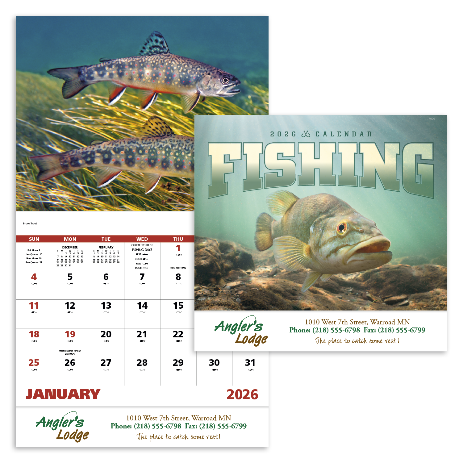 Good Value™ Fishing - Stapled Calendar 53