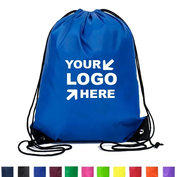 RPET 190T Polyester Drawstring Backpack - 17" H x 13 1/2" W 2