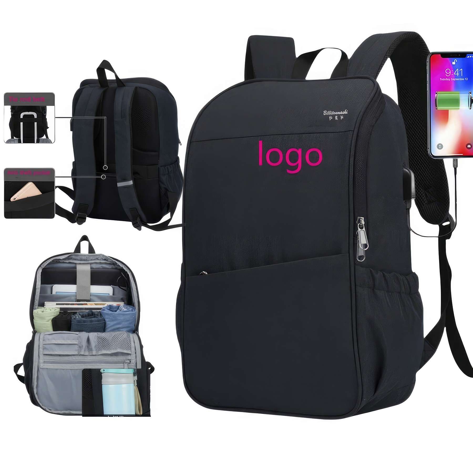 Polyester Laptop Bag Large Capacity Travel Outdoor Mountaine 2