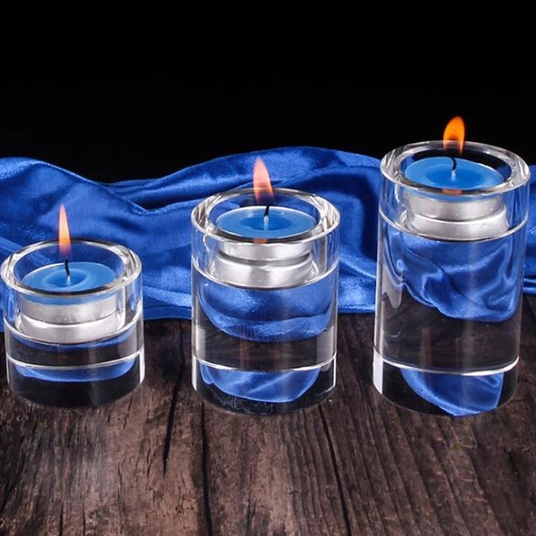 Round Crystal Candle Holder 3