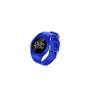 Round Sports Watch With White Digital Dial And Detachable Band 17