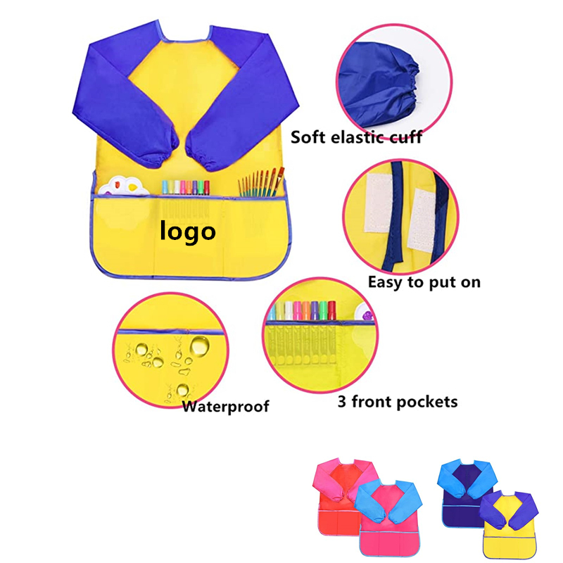 Waterproof Artist Painting Aprons Long Sleeve 3