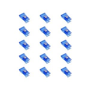 15 Pieces Versatile Plastic Clips In Metal Box For Document Organization 14