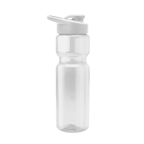 Tandem 28oz Recycled Transparent Bike Bottle w/Drink-thru Lid 16