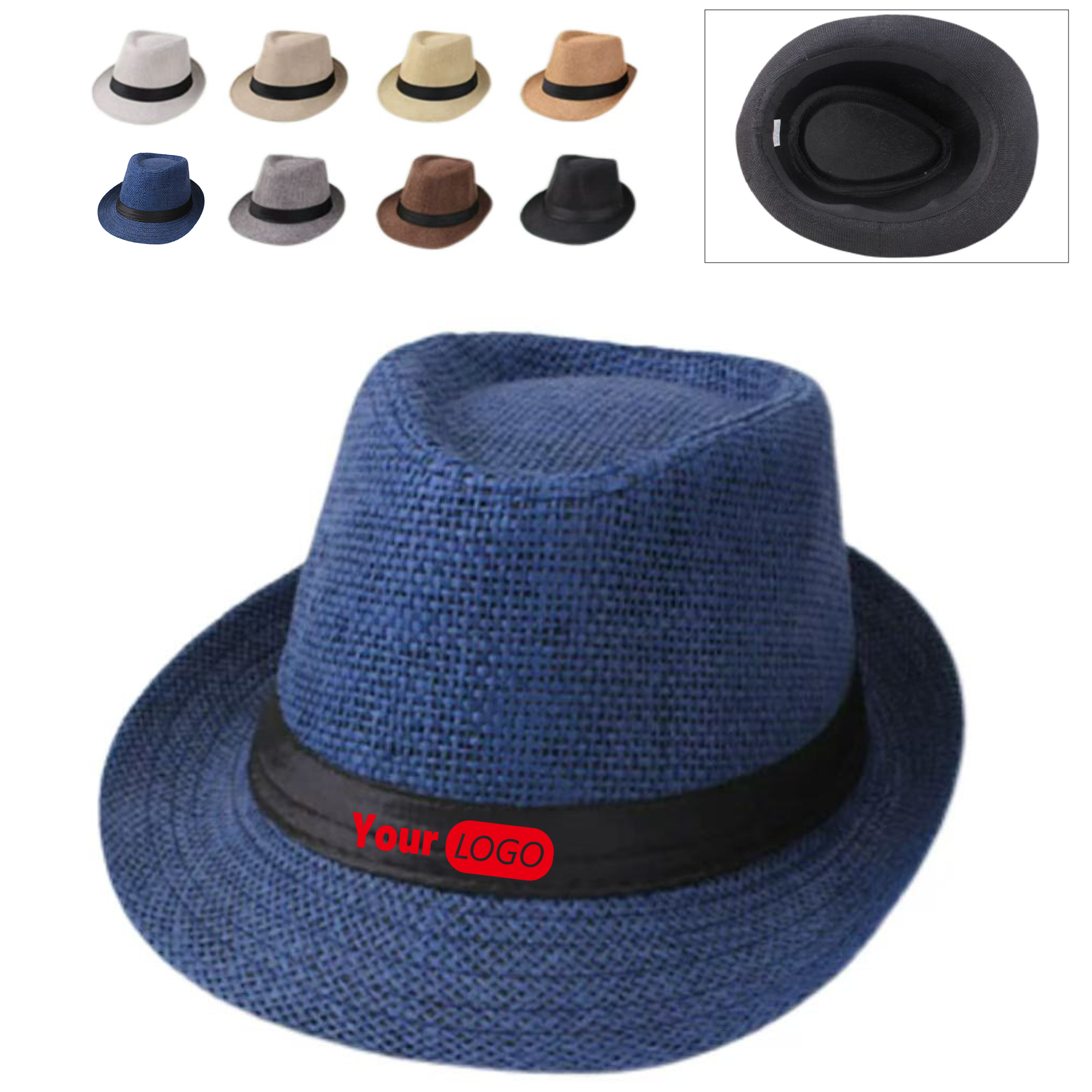 Natural Straw Classic Fedora 1