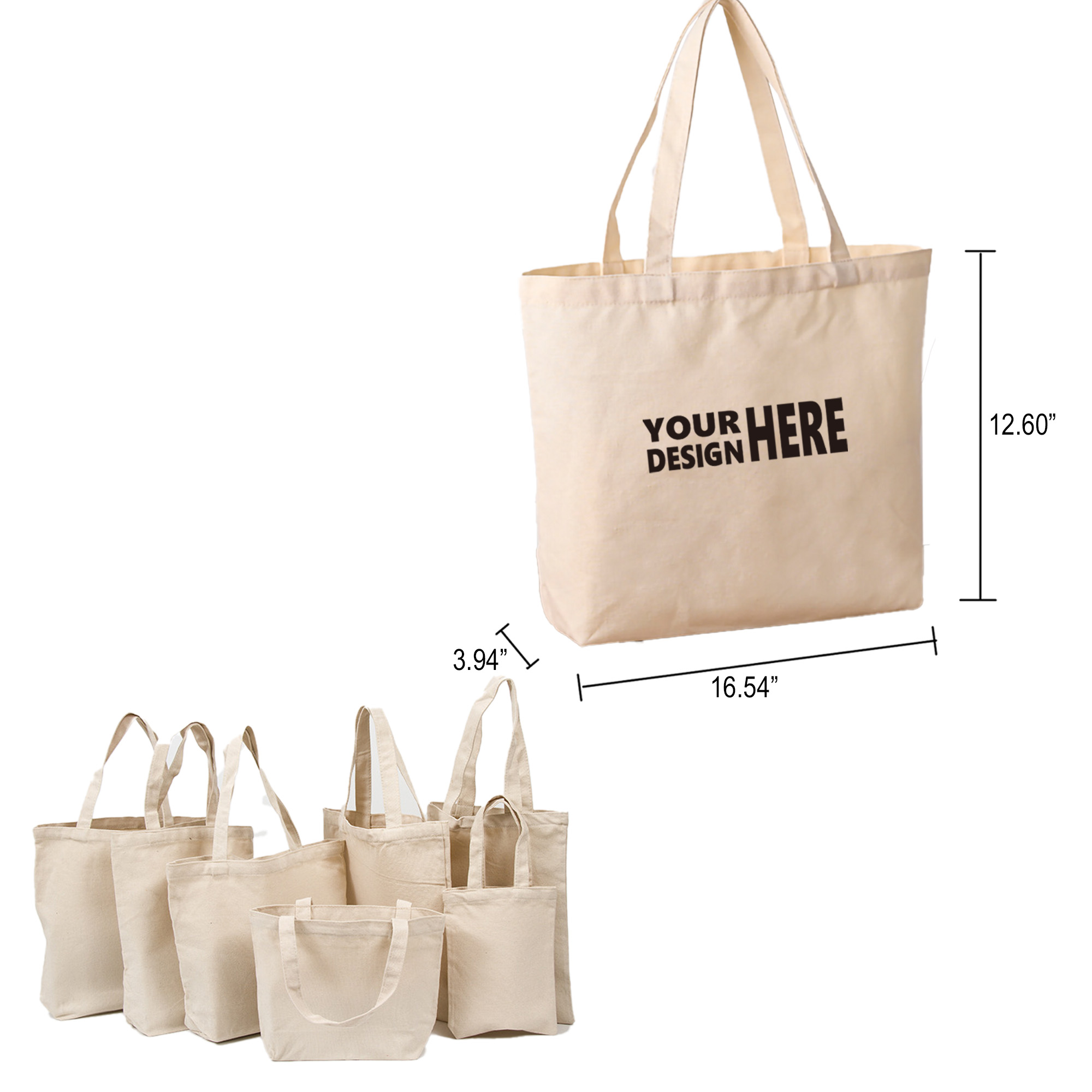 Custom Natural Cotton Canvas Tote Bag MOQ100 2