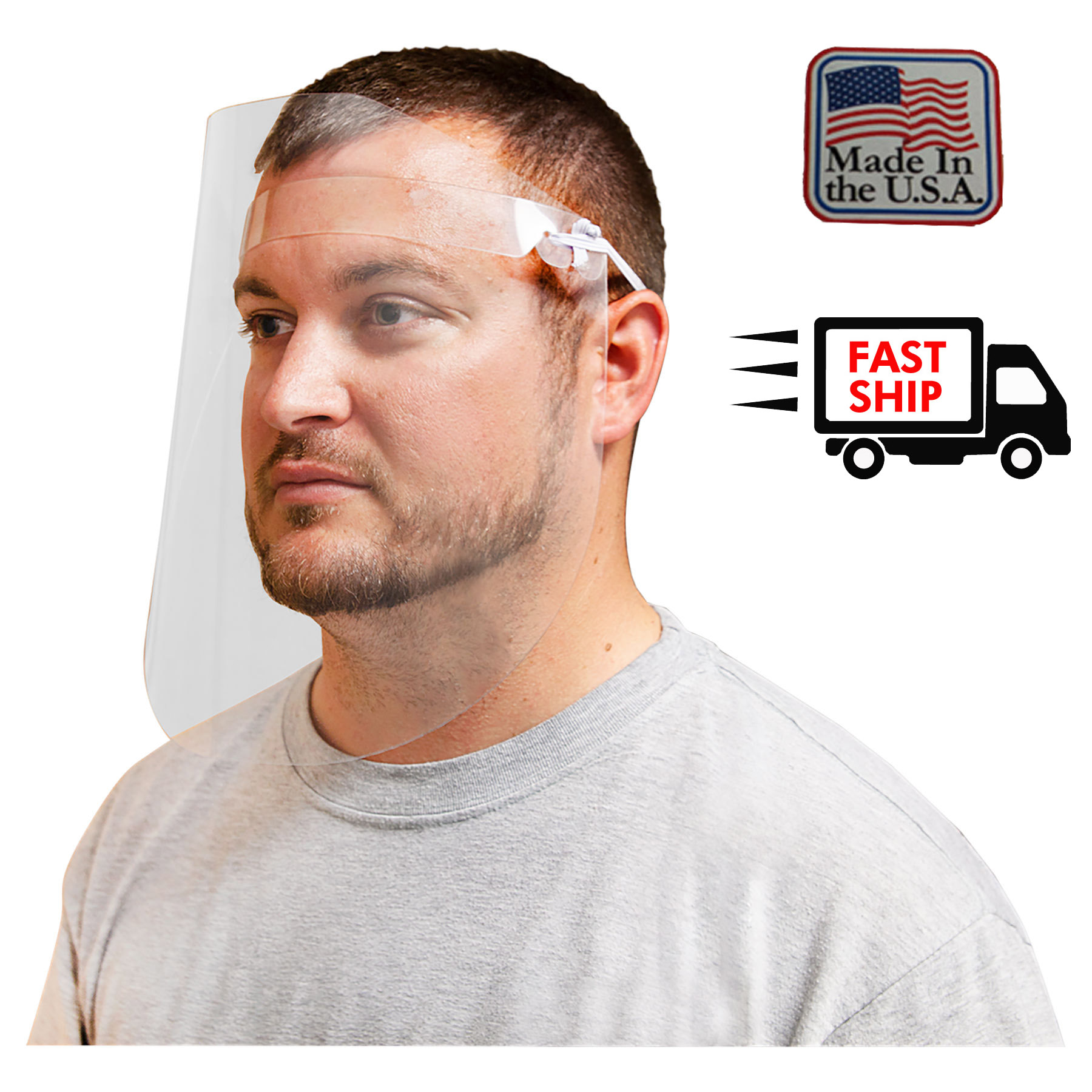 Clear Acrylic Safety Shield Made in USA 2