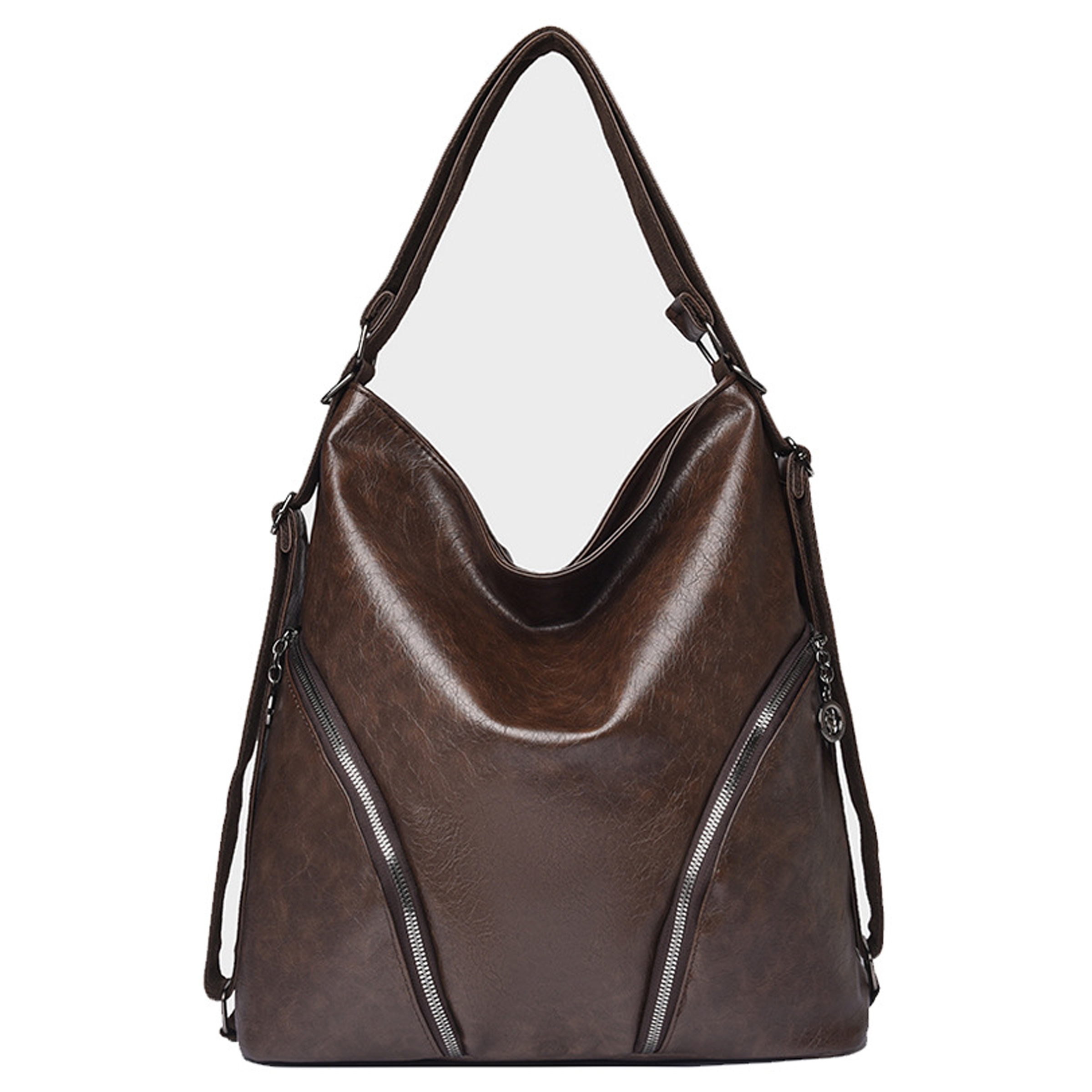 Pu Vintage Large Capacity Backpack 3