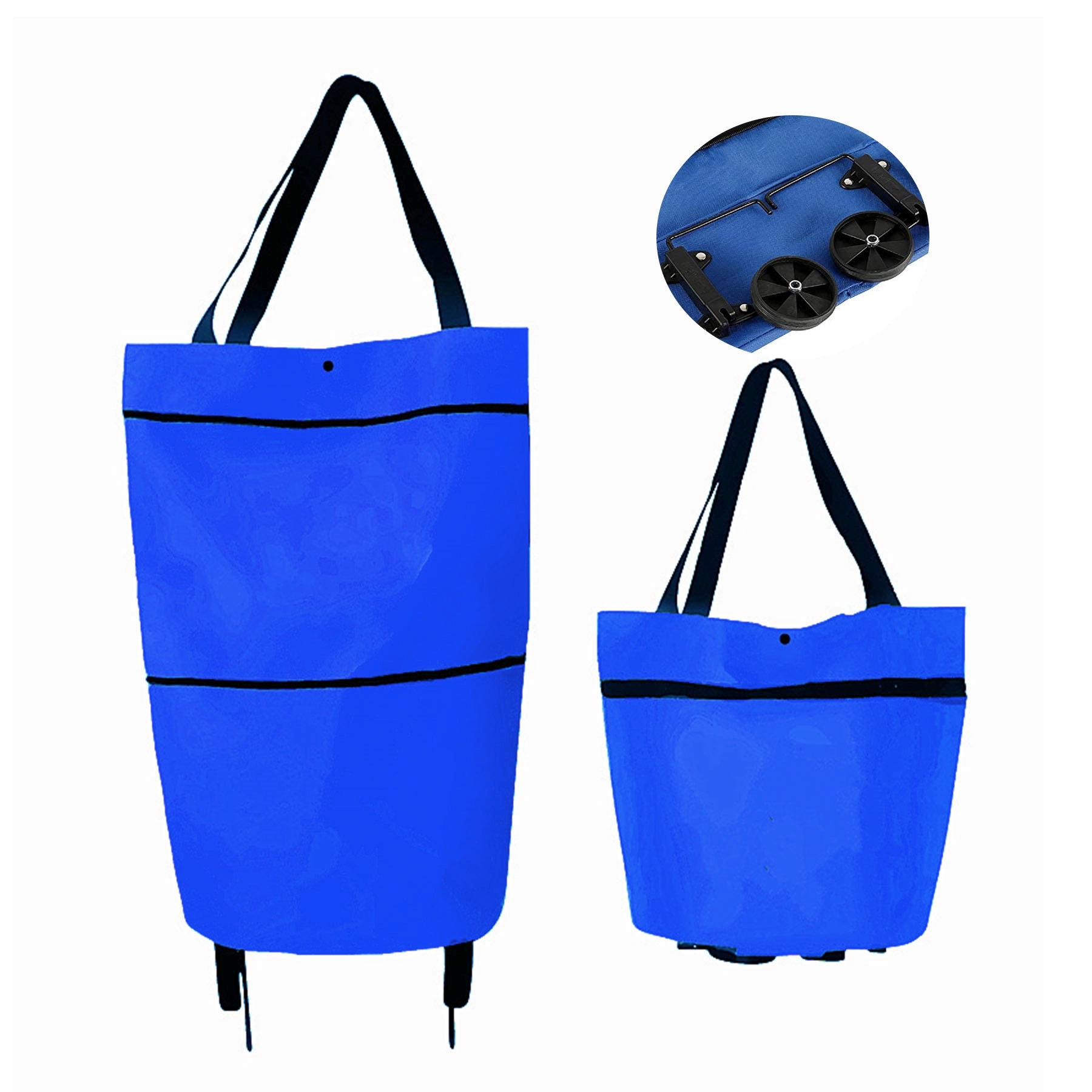 Retractable Shopping Bag w/ Wheels 2