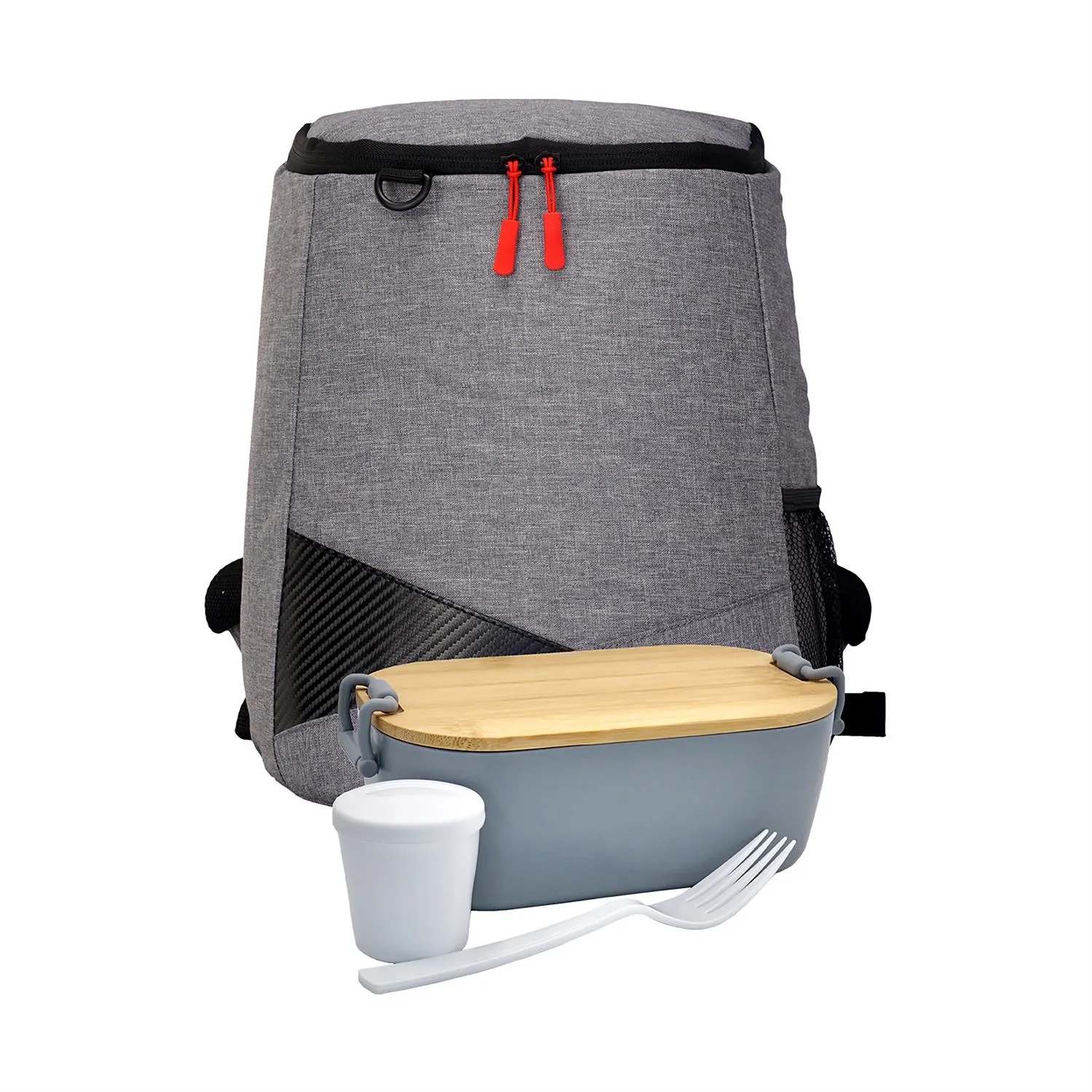 Bamboo Lunch Box Backpack Set 8
