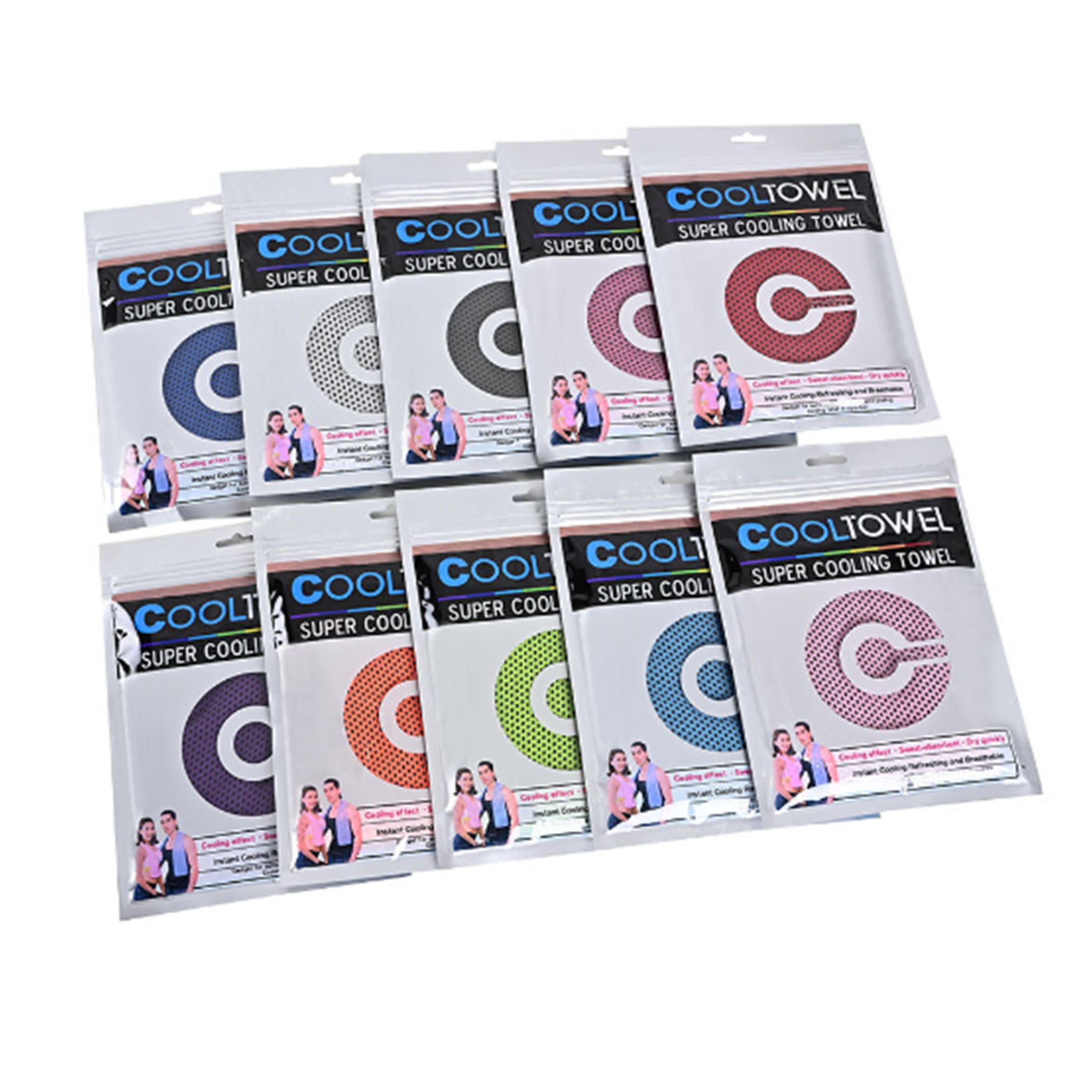 Microfiber Cool Towel for Yoga With Bottle Packing 6