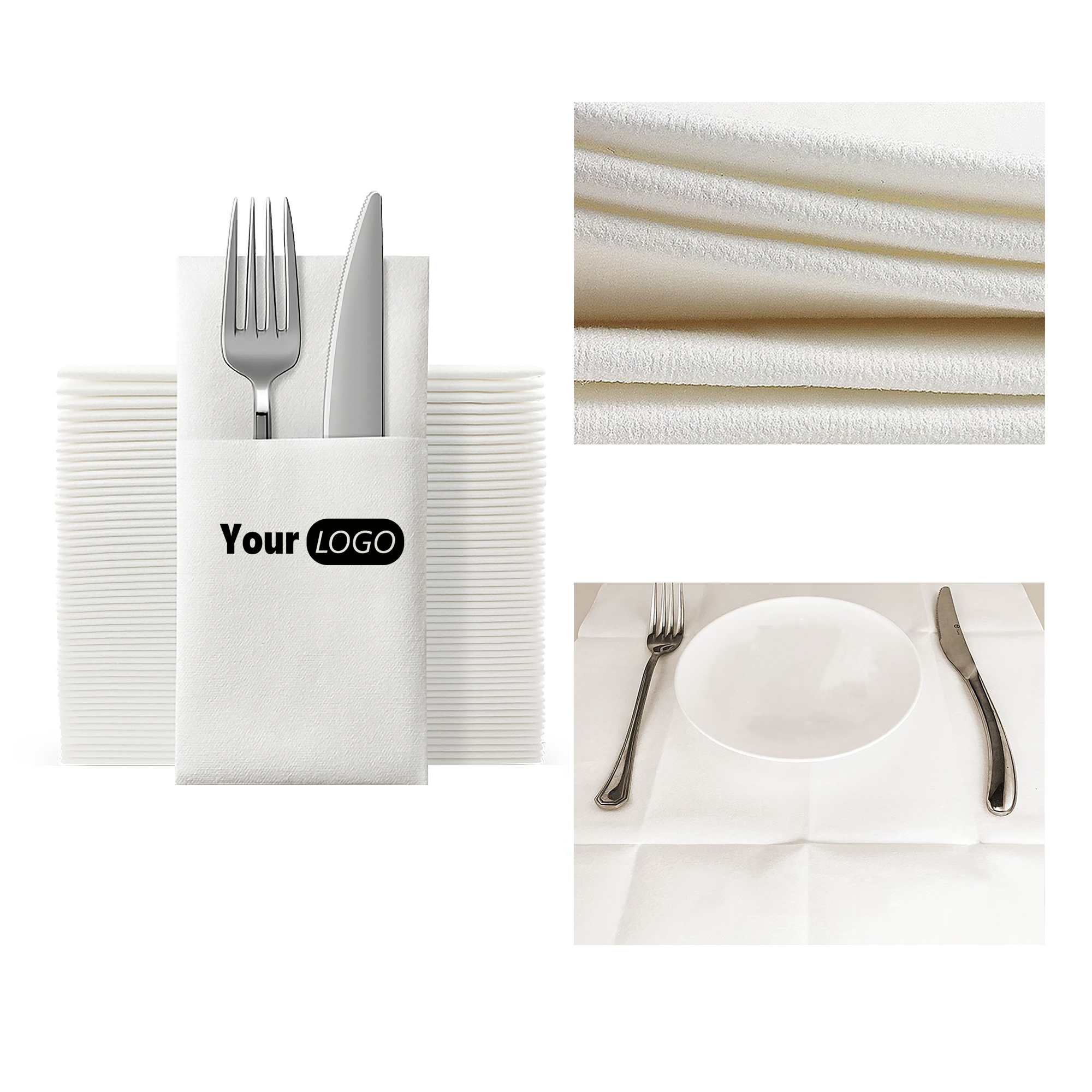 Flatware Pocket Napkins MOQ 1000 4